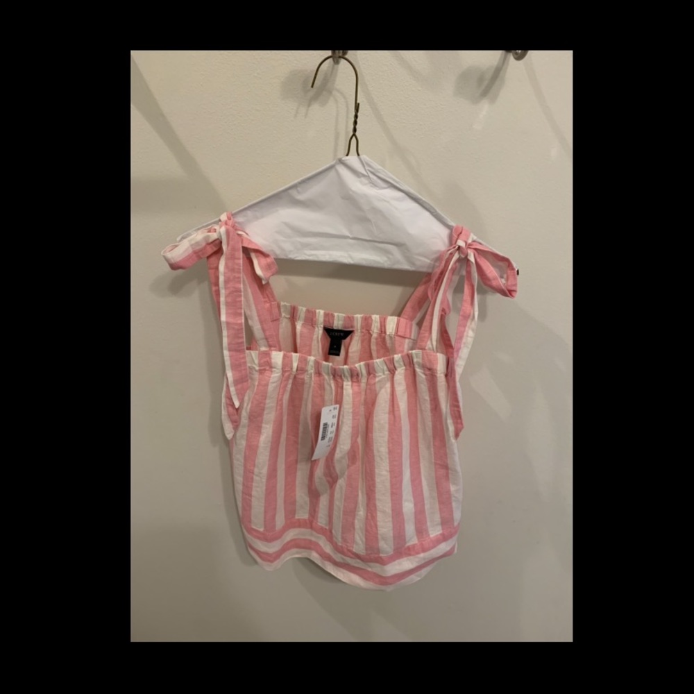 striped linen top